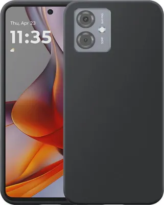 Produktbild von Geeignet für Motorola Moto G75 Phone Case Flexible Silikon TPU Case - Flexible Back Cover Case Silikon TPU - Schwarz - Smartphonics