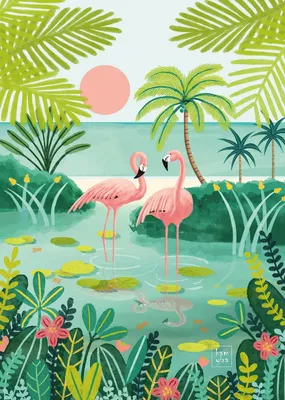 Image de Pieces & Peace - Puzzle Flamants roses - 500 pièces