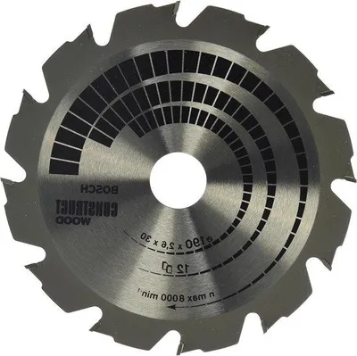 Image de Lame de scie circulaire Ø 190 x 30 x 26 mm, 12 dents, accessoire pour la coupe du bois
