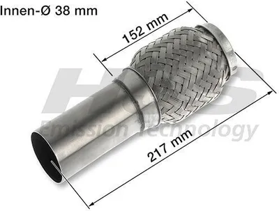 Immagine prodotto di HJS 83 00 8450 Sistema di scarico con tubo flessibile Tubo di scarico