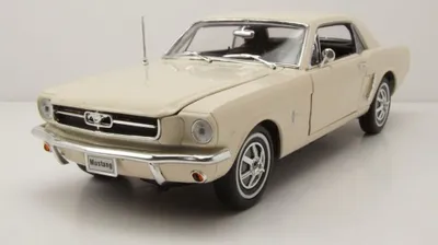 Produktbild von Welly 12519WE Ford Mustang Coupe 1964, 5 weiß 1:18