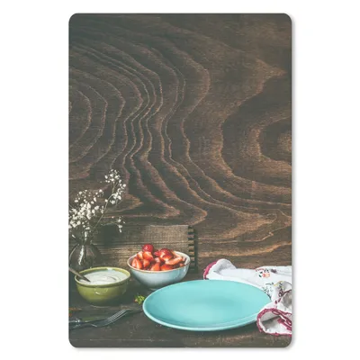 Produktbild von MuchoWow® Mauspad Mousepad Rustikal - Obst - Küchenutensilien - Erdbeere 18x27 cm - Mousepads - Maus Mat - Pad - Mausunterlage