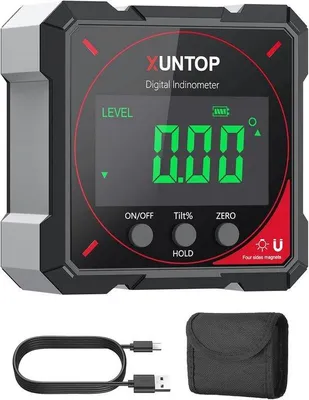 Obrázok produktu pre Digitálny sklonomer s LCD displejom, 4 magnetické strany, IP54, presný