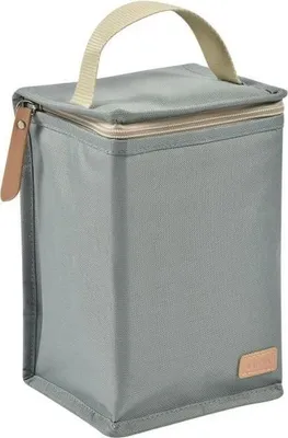 Image de Pochette Repas Bébé BEABA, Isotherme, Grande Capacité, Tissu Imperméable, Vert Sauge