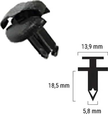 Produktbild von Plastikniete RMS 90683-GAZ-003 für Honda PCX 125 i.e., NSS 125 Forza, PCX 125 D
