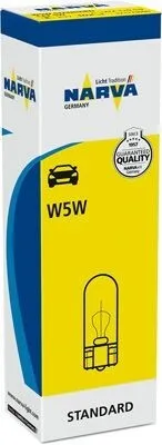 Image de W5W NARVA lampes voiture 12V 5W 171773000