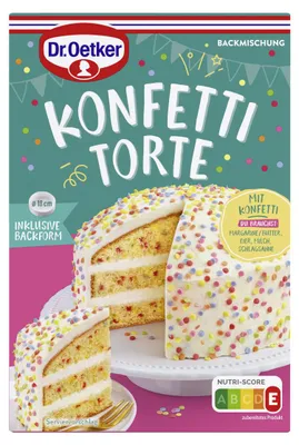 Obrázek produktu pro Dr. Oetker Konfetti Torte, směs na dort, balení 330 g