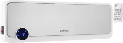 Produktbild von Echos Keramik Heizlüfter | Wandheizlüfter | mit Fernbedienung | Keramisches Heizelement | 2 Leistungsstufen (1000, 2000 W) | Wandmontage möglich | Automatische Temperaturkontrolle | 12h Timer | Überhitzungsschutz