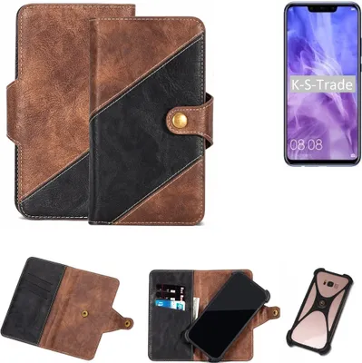 Produktbild von K-S-Trade Handy Hülle Schutz Hülle Schutzhülle Bookstyle Case kompatibel mit Huawei Nova 3 Handy Cover Hülle Schutztasche 1x