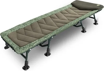 Image de DELPHIN EightLUX 8 C2G, chaise longue, 205x80x40cm, vert camouflage, huit pieds, 101003324