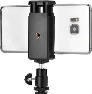 Obrázek produktu pro Držák na telefon s otočným kloubem o 360° pro upevnění na stativ – praktický držák na fotoaparát