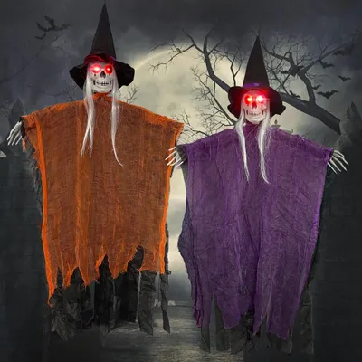 Obrázek produktu pro Sada dvou dekorací na Halloween s osvětlením pro venkovní použití