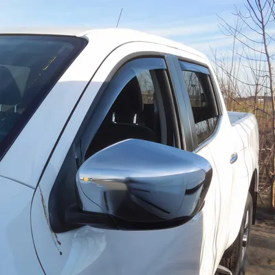 Immagine prodotto di Paravento parapioggia per Nissan Navara D23 2015-2025 acrilico scuro 4 pezzi