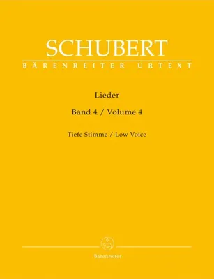 Produktbild von Schubert, F: Lieder für Singstimme und Klavier 4