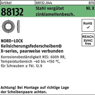 Produktbild von Unterlegscheibe R 88132 NLX 10 Stahl vergtet zinklamellenbeschichtet