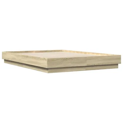 Produktbild von vidaXL Bettgestell Sonoma-Eiche 120x200 cm Holzwerkstoff