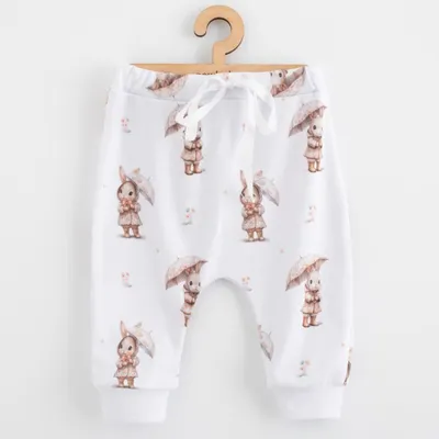 Obrázok produktu pre Detské bavlnené nohavice Jogger New Baby For Babies bunny, vel. 74 (6-9m)