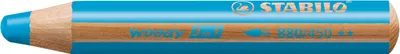 Produktbild von STABILO Multitalentstift woody 3 in 1 rund cyanblau