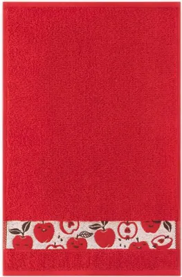 Immagine prodotto di Asciugamano 30x50 Mele rosse 400 g/m² in spugna di cotone per la scuola materna Zwoltex