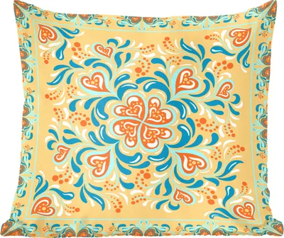 Produktbild von MuchoWow® Zierkissen Sofakissen Wohnzimmer Dekokissen 40x40 cm Vierblättriges Kleeblatt - Herz - Rahmen - Muster - Foto Kissen - Schlafzimmer Dekoration