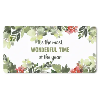 Produktbild von MuchoWow® Schreibtischunterlage Weihnachten - Zitat - Aquarell 80x40 cm - XXL Mauspad - Gaming Mauspad