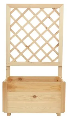 Produktbild von Pflanzkasten mit Rankgitter aus Kiefernholz, ca. 58 x 34 x 104 cm