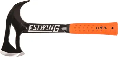 Produktbild von ESTWING Outdoor Jägerbeil mit  Vinylgriff, 75mm 700g | Schutzhülle | Jägeraxt |  Hunters Axe |  Ausnehmen von Großwild | Orange Shock Reduction Grip® für einen sicheren und komfortablen Halt