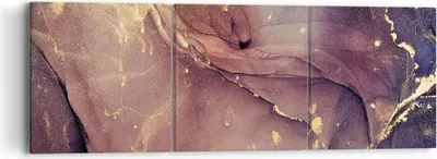 Produktbild von Bild auf Leinwand - Leinwandbild - 3 Teile - Stein Gold Marmor - 90x30cm - Wand Bild - Wanddeko - Wandbilder - Leinwanddruck - Bilder - Wanddekoration - Leinwand bilder - Wandbild - CA90x30-4714