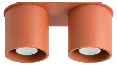 Produktbild von Deckenlampe Aluminium GU10 Ockerrot 2-flammig länglich Modern Deckenleuchte