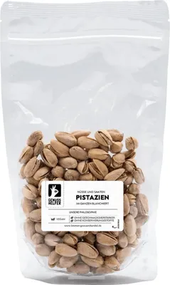 Produktbild von Pistazien, geröstet & gesalzen, Pistazien Nüsse mit Schale, 225g
