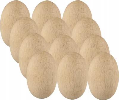 Zdjęcie produktu dla jajko  10szt. drewniane naturalne