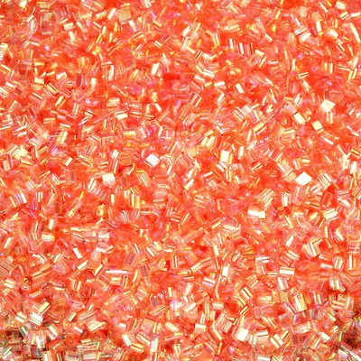 Strohperlen 150 g, 3 mm, weiche Plastikperlen, Fantasie Orange