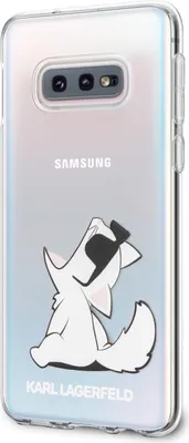 Produktbild von Karl Lagerfeld back cover for Galaxy S10e - Transparent
