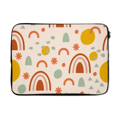 Produktbild von MuchoWow® Laptop Hülle 14 ZollWetter - Muster - Pastell Laptoptasche - Laptoptasche - Stoßsicher - Schutzhaube
