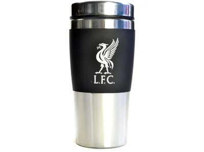 Produktbild von Liverpool Football Club L.F.C. Thermobecher Edelstahl ca. 04 Liter Schwarz Becher