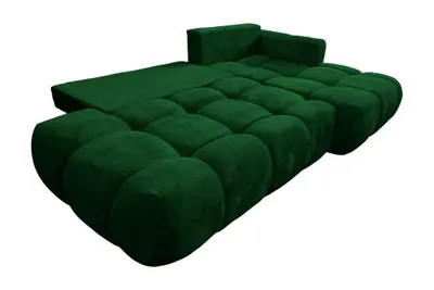 Obrázok produktu pre Rohová sedacia súprava Milano Wolke 280x165 s funkciou spánku lôžko box zelená Monolit 37 pravý