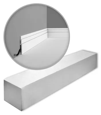 Image de Orac Decor SX180 MODERN HIGH LINE 1 carton complet 16 Plinthes Moulures | 32 m