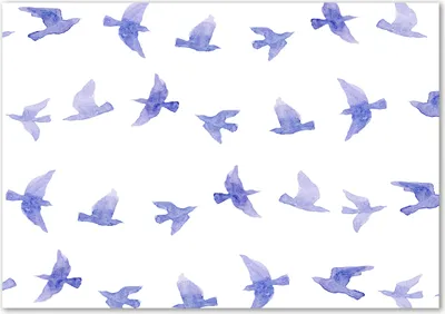 Produktbild von Tulup® Leinwandbild - 100x70 cm - Wandkunst - Drucke auf Leinwand - Leinwanddruck  - Tiere - Blau - Schwalben