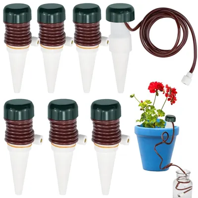 Produktbild von 8-teiliges Pflanzenbewässerungsset, Tropfbewässerungsflaschen, automatische Zimmerbewässerung, automatischer Pflanzensprinkler, Urlaubsbewässerung für Haus und Garten