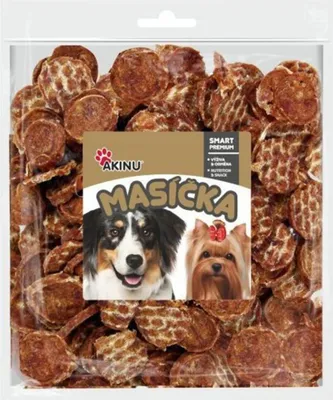 Obrázok produktu pre Akinu MASÍČKA Kačacie chipsy pre psy 300 g