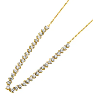 Produktbild von Brillant Collier Gold 333 8K Lab Grown Diamanten 1.26ct 45