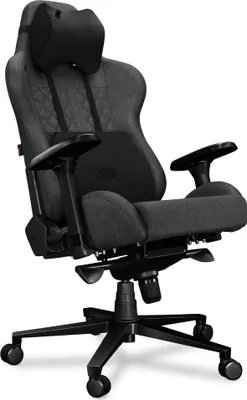 Produktbild von YUMISU Gaming Stuhl Bürostuhl 2050 Höhenverstellbar bis 150kg Belastbar Rückenlehne und Sitz aus Kaltschaum GRAU/SCHWARZ Stoff