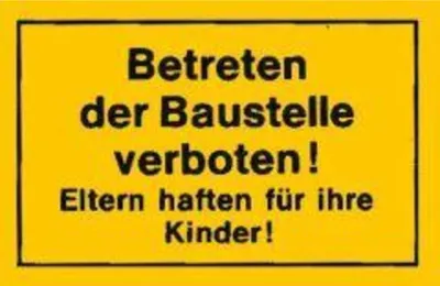 Produktbild von Verbotsschild Betreten der Baustelle verboten, Größe 300 x 200 mm