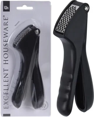 Produktbild von EXCELLENT HOUSEWARE Knoblauchpresse Knoblauchschneider SCHWARZ
