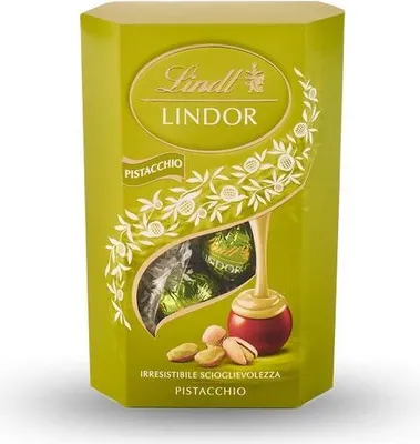 Produktbild von Lindt Lindor Pistacchio Milchschokoladen pralinen gefüllt mit Pistaziencreme 200g