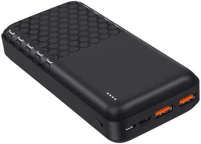 Produktbild von PEDEA 60040135, 20000 mAh, Lithium Polymer (LiPo), Power Delivery, Programmable Power Supply (PPS), Quick Charge 2.0, 3,7 V, Schwarz