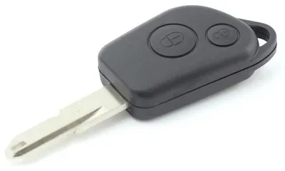 Produktbild von Techstar-Fernbedienungsgehäuse mit 2 Tasten und Batteriehalterung für Peugeot – kompatibel mit den Modellen 206, 207, 307, 407