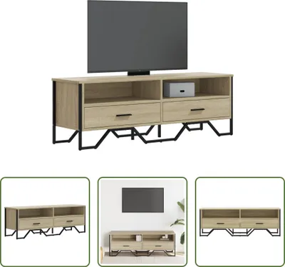 Produktbild von The Living Store TV-Schrank Sonoma-Eiche 122x34x41 cm Holzwerkstoff