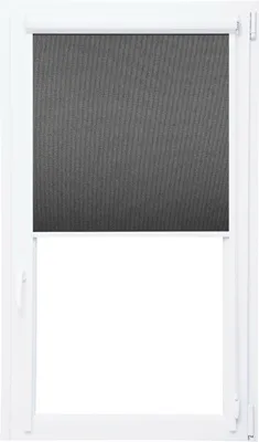 Immagine prodotto di Tenda a rullo oscurante con cassonetto e lamelle laterali Tenda a rullo termica 100% Black Out (grigio scuro, 120x150 cm)