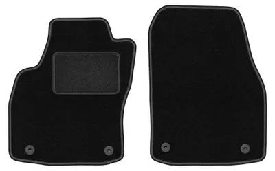 Obrázok produktu pre Predné velúrové koberce pre: Opel Astra H 2003-2010 (sedan/hatchback/kombi) – 2 ks, čierne, na mieru – Wielganizator LUX